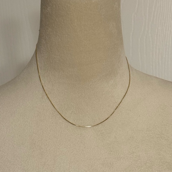 Source Unknown Jewelry - 14k Gold Necklace, 16”, Italy